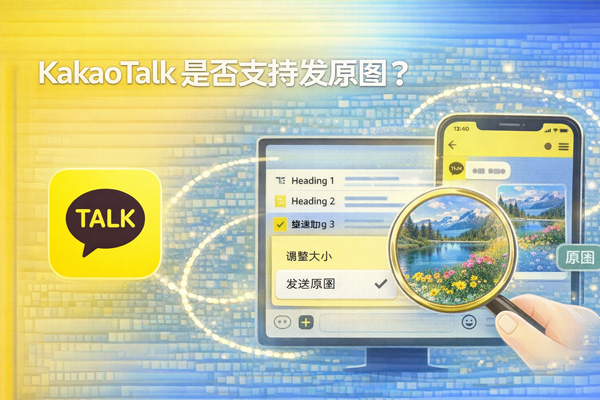 KakaoTalk 是否支持发原图？